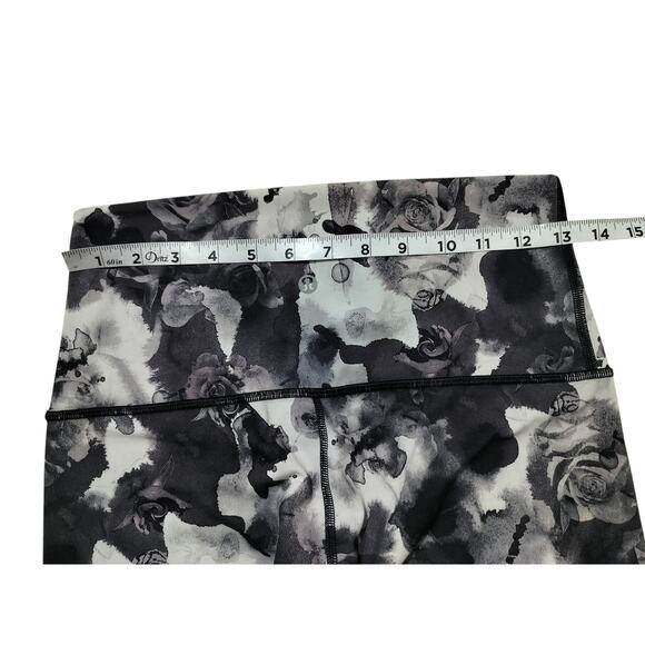 Lululemon womens Wunder Under Crop Hi-Rise Black Dusty Mauve leggings size 8 - Picture 10 of 11